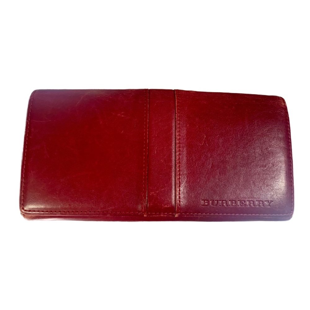 Burberry Red Leather Wallet